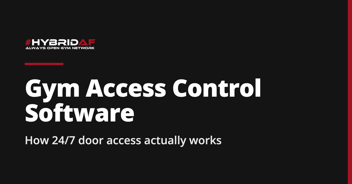 Gym Access Control Software: How 24/7 Door Access Actually Works title graphic